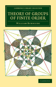 Couverture de l’ouvrage Theory of Groups of Finite Order