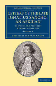 Couverture de l’ouvrage Letters of the Late Ignatius Sancho, an African