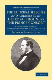 Couverture de l’ouvrage The Principal Speeches and Addresses of His Royal Highness the Prince Consort