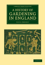 Cover of the book A History of Gardening in England