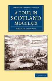 Couverture de l’ouvrage A Tour in Scotland MDCCLXIX