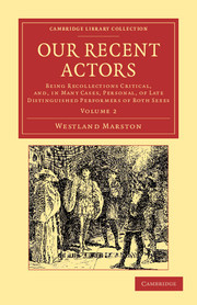 Cover of the book Our Recent Actors