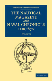 Couverture de l’ouvrage The Nautical Magazine and Naval Chronicle for 1870