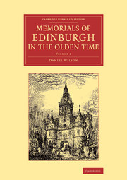 Couverture de l’ouvrage Memorials of Edinburgh in the Olden Time