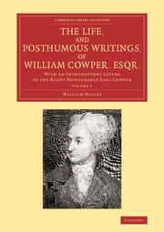 Couverture de l’ouvrage The Life, and Posthumous Writings, of William Cowper, Esqr.: Volume 2