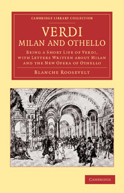 Couverture de l’ouvrage Verdi: Milan and Othello