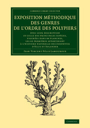 Couverture de l’ouvrage Exposition méthodique des genres de l'ordre des polypiers