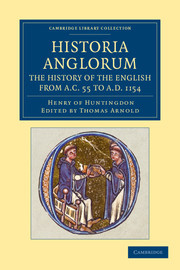 Cover of the book Historia Anglorum. The History of the English from AC 55 to AD 1154