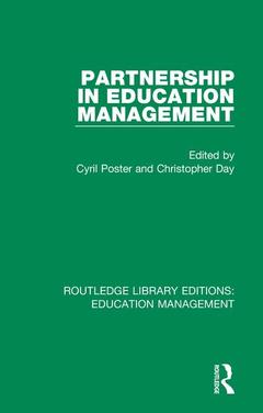 Couverture de l’ouvrage Partnership in Education Management