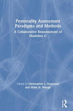 Couverture de l’ouvrage Personality Assessment Paradigms and Methods