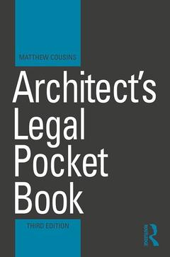 Couverture de l’ouvrage Architect's Legal Pocket Book