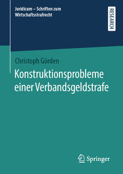 Couverture de l’ouvrage Konstruktionsprobleme einer Verbandsgeldstrafe