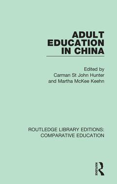 Couverture de l’ouvrage Adult Education in China