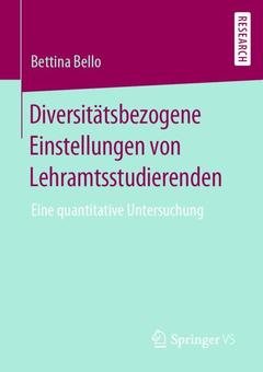 Couverture de l’ouvrage Diversitätsbezogene Einstellungen von Lehramtsstudierenden 