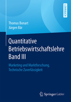 Couverture de l’ouvrage Quantitative Betriebswirtschaftslehre Band III
