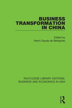 Couverture de l’ouvrage Business Transformation in China