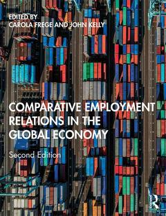 Couverture de l’ouvrage Comparative Employment Relations in the Global Economy