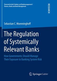 Couverture de l’ouvrage The Regulation of Systemically Relevant Banks