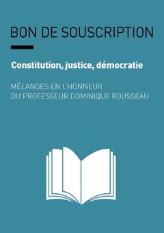 Couverture de l’ouvrage Mélanges en l'honneur du Professeur Dominique Rousseau