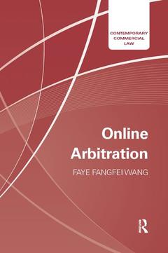 Couverture de l’ouvrage Online Arbitration