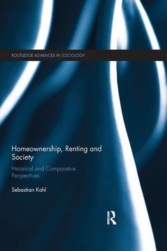 Couverture de l’ouvrage Homeownership, Renting and Society