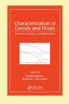 Couverture de l’ouvrage Characterization of Cereals and Flours