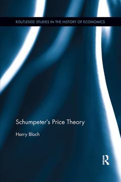 Couverture de l’ouvrage Schumpeter's Price Theory