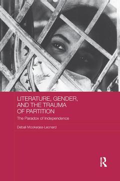 Couverture de l’ouvrage Literature, Gender, and the Trauma of Partition