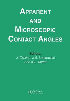 Couverture de l’ouvrage Apparent and Microscopic Contact Angles