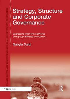 Couverture de l’ouvrage Strategy, Structure and Corporate Governance