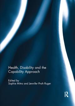 Couverture de l’ouvrage Health, Disability and the Capability Approach