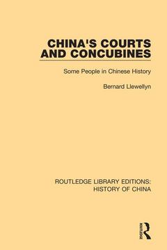 Couverture de l’ouvrage China's Courts and Concubines