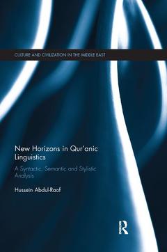 Couverture de l’ouvrage New Horizons in Qur'anic Linguistics