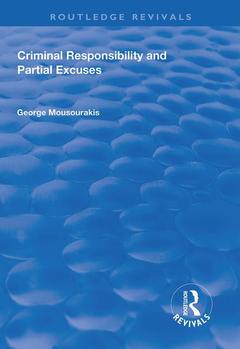 Cover of the book Criminal Responsibility and Partial Excuses
