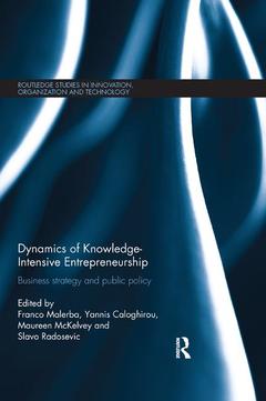 Couverture de l’ouvrage Dynamics of Knowledge Intensive Entrepreneurship
