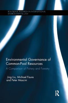 Couverture de l’ouvrage Environmental Governance and Common Pool Resources