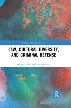 Couverture de l’ouvrage Law, Cultural Diversity, and Criminal Defense