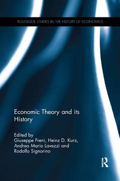 Couverture de l’ouvrage Economic Theory and its History