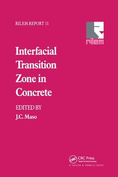 Couverture de l’ouvrage Interfacial Transition Zone in Concrete