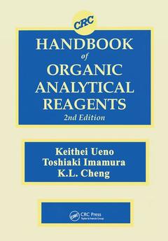 Couverture de l’ouvrage CRC Handbook of Organic Analytical Reagents