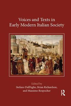 Cover of the book Voices and Texts in Early Modern Italian Society