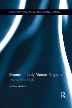 Couverture de l’ouvrage Dreams in Early Modern England