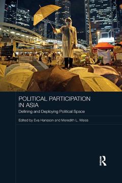 Couverture de l’ouvrage Political Participation in Asia