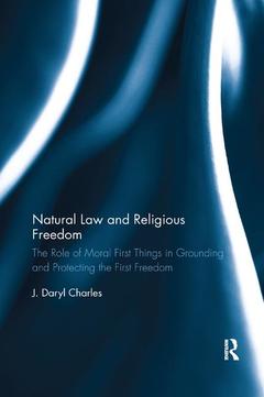 Couverture de l’ouvrage Natural Law and Religious Freedom