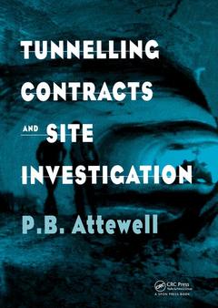 Couverture de l’ouvrage Tunnelling Contracts and Site Investigation