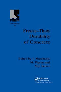 Couverture de l’ouvrage Freeze-Thaw Durability of Concrete