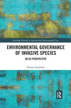 Couverture de l’ouvrage Environmental Governance of Invasive Species
