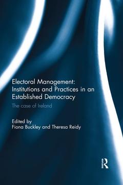 Couverture de l’ouvrage Electoral Management: Institutions and Practices in an Established Democracy