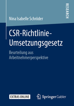 Couverture de l’ouvrage CSR-Richtlinie-Umsetzungsgesetz