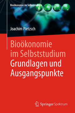 Couverture de l’ouvrage Bioökonomie im Selbststudium: Grundlagen und Ausgangspunkte